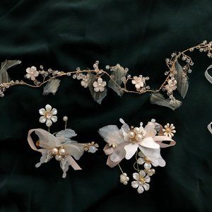 Elegant Hair Accessories for Bride/Photoshoot